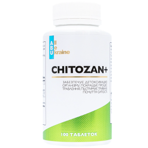 Комплекс для покращення обміну речовин з хітозаном та хромом Chitozan+ ABU, 100 таблеток